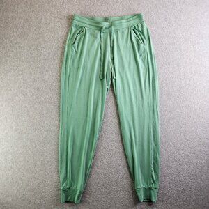 Tommy John Pants Womens SP Green Jogger Lounge Jersey Knit Pajamas Sleep Travel